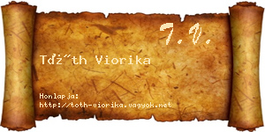 Tóth Viorika névjegykártya